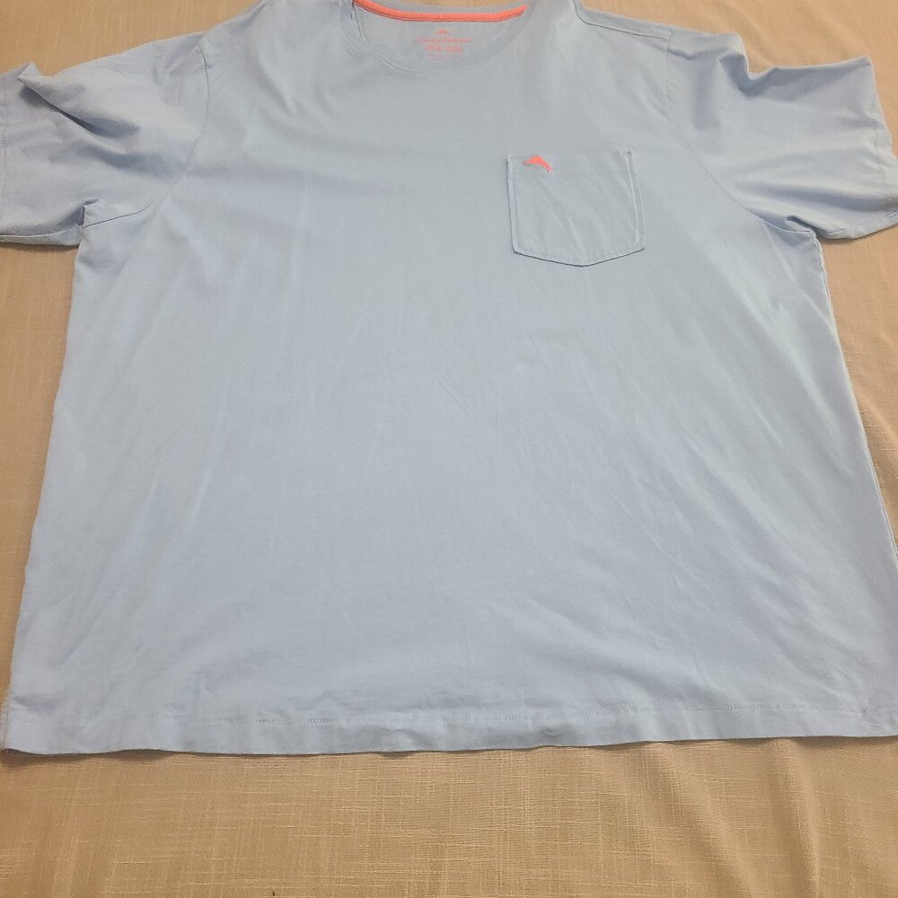 Tommy Bahama 2XLB Light Blue T-Shirt with Pocket